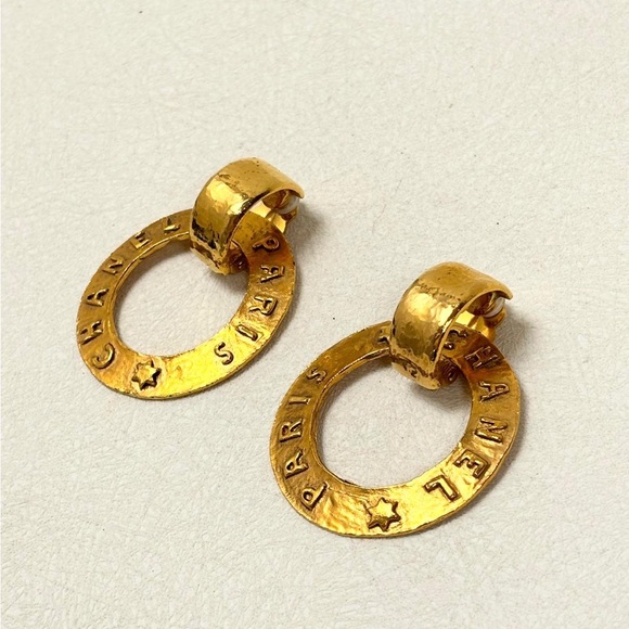 💫 CHANEL hoop earrings / vintage hoop 💫 - Picture 8 of 13